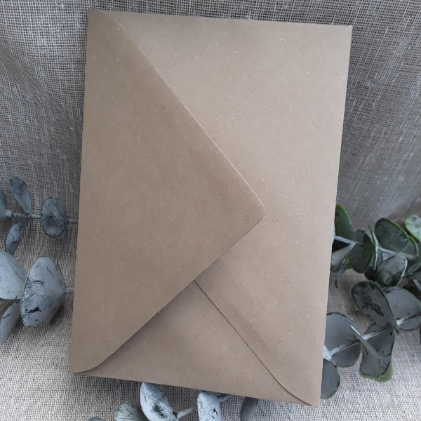 Briefumschlag Umschlag Kuvert C6 Kraft Paperado braun Kraftbraun